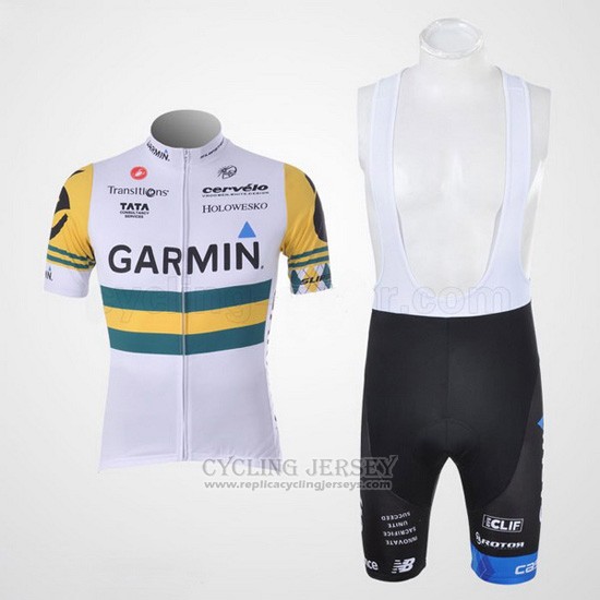 2011 Cycling Jersey Garmin Champion Australia Short Sleeve and Bib Short